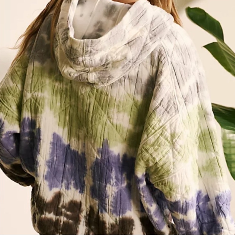 Free People Movement Trapped In Paradise Multicolor Tie Dye Hoodie - Picture 2 of 4